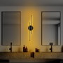 Opviq Lámpara de Pared de Metal Negra con LED de 16W